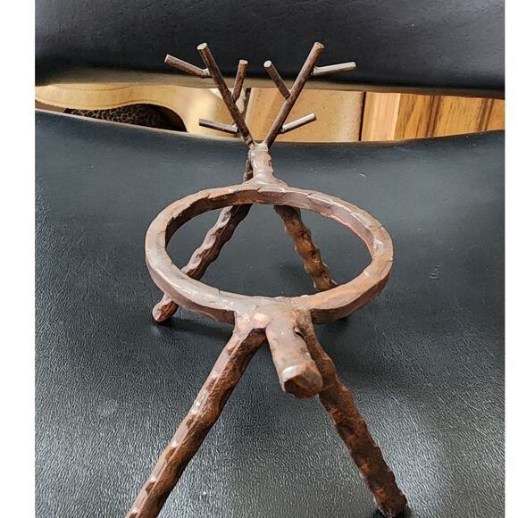 Rustic Charm Metal Reindeer Votive Candle Holder From Yankee Candle 3x6 Inches - Picture 3 of 11